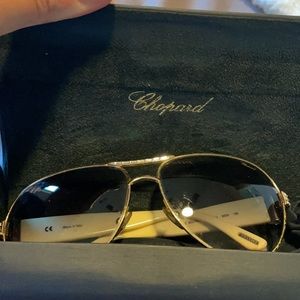 Chopard white sunglasses